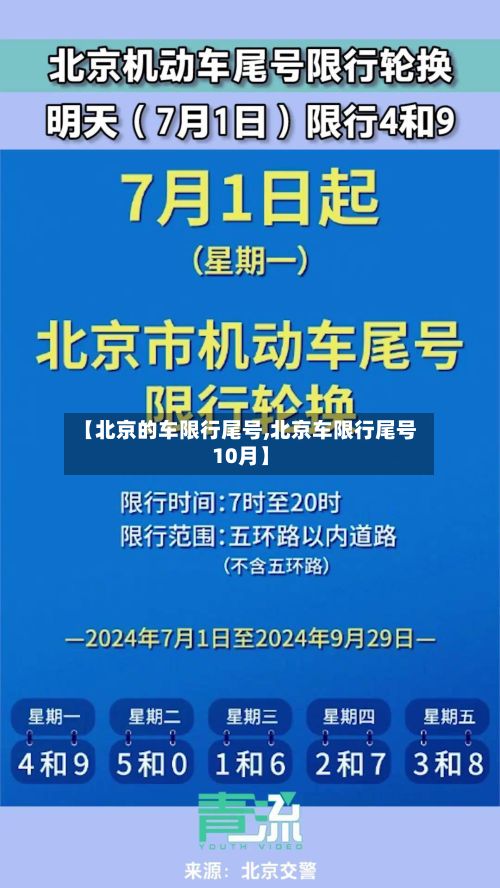 【北京的车限行尾号,北京车限行尾号10月】