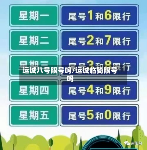 运城八号限号吗/运城临猗限号吗-第2张图片
