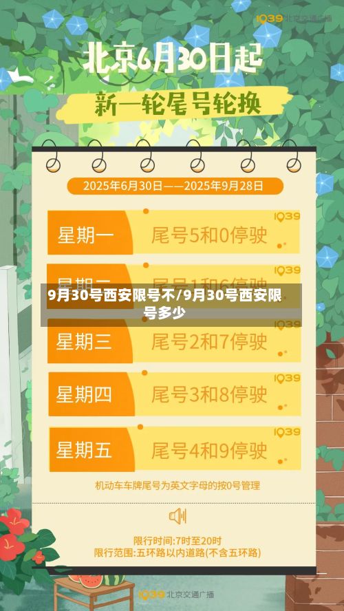9月30号西安限号不/9月30号西安限号多少