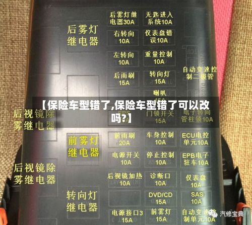 【保险车型错了,保险车型错了可以改吗?】