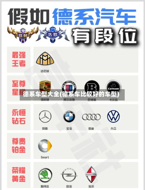德系车型大全(德系车比较好的车型)