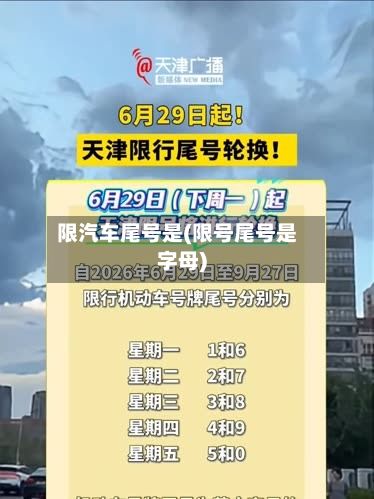 限汽车尾号是(限号尾号是字母)-第2张图片