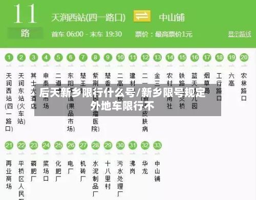 后天新乡限行什么号/新乡限号规定外地车限行不