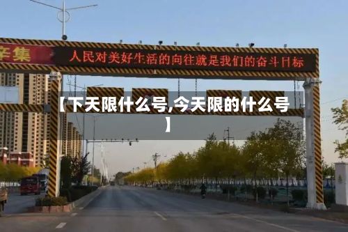 【下天限什么号,今天限的什么号】