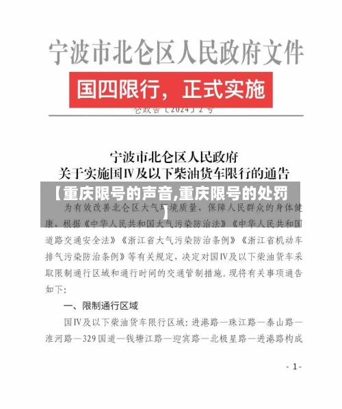 【重庆限号的声音,重庆限号的处罚】-第2张图片