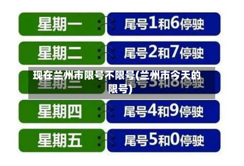 现在兰州市限号不限号(兰州市今天的限号)