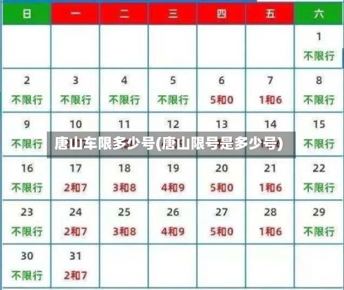 唐山车限多少号(唐山限号是多少号)-第2张图片