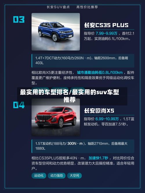 最实用的车型排名/最实用的suv车型推荐