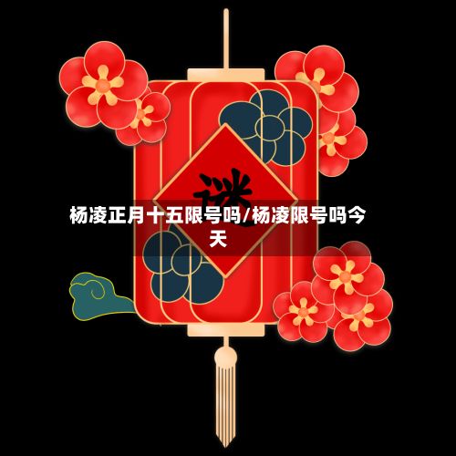 杨凌正月十五限号吗/杨凌限号吗今天-第3张图片