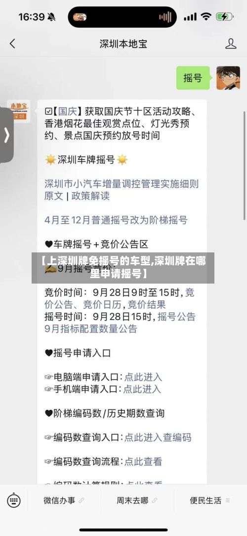 【上深圳牌免摇号的车型,深圳牌在哪里申请摇号】-第2张图片