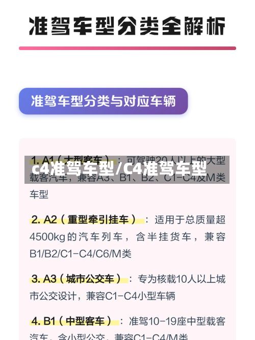 c4准驾车型/C4准驾车型-第2张图片