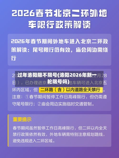 过年洛阳限不限号(洛阳2026年新一轮限号吗)-第2张图片