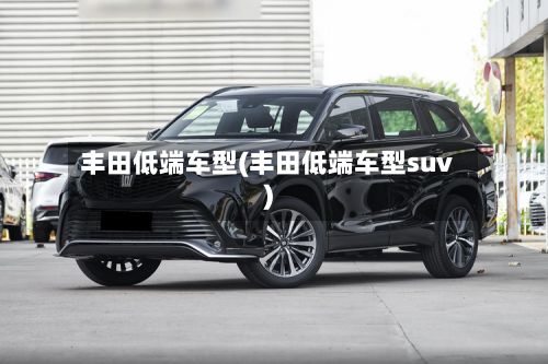 丰田低端车型(丰田低端车型suv)-第3张图片