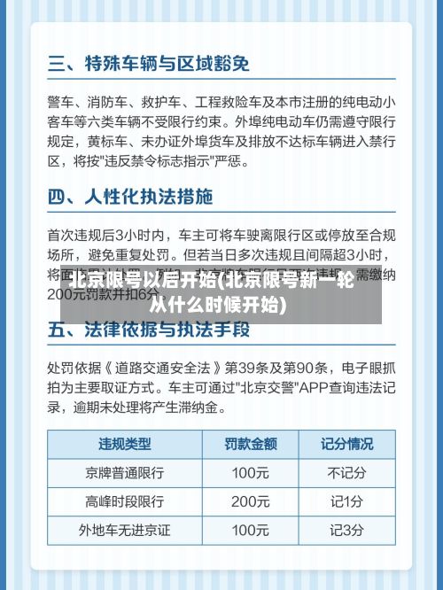 北京限号以后开始(北京限号新一轮从什么时候开始)-第2张图片